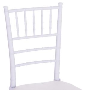 Стол Tiffany с възглавница Hm21104 бял полипропилен 39x47x89hсм.