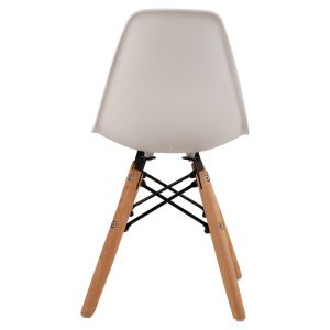 Twist Kid Chair Hm8453.01 with wooden legs and Pp seat white 30.5x33x59cm