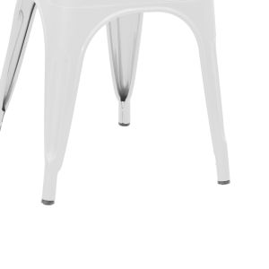 Chair Utopia metal white 44x44x85cm