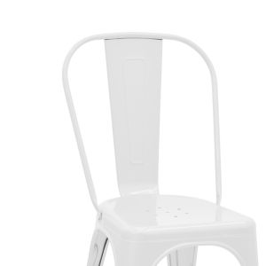 Chair Utopia metal white 44x44x85cm