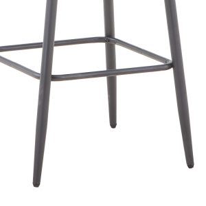 Vivian Luanda chair, black velvet fabric and black metal legs, 61x55x80cm