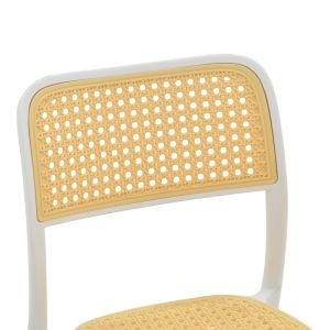 Стол Westley бял полипропилен 55x47x81cм