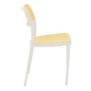 Стол Westley бял полипропилен 55x47x81cм
