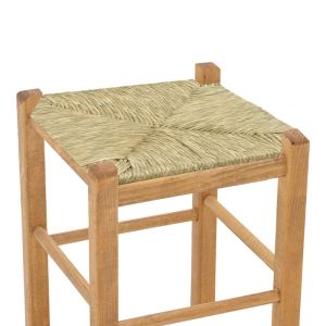 Стол за заведения и жилища Oligor-charchie дърво орех седалка морска трева 35x35x78см