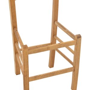Стол за кафе Marf масивен бук с полирана орехова повърхност 41x42x92cm