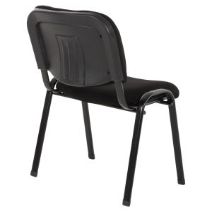 Стол за колаборация Janisha Homemarkt, черна тъкан 53,5x59x77hcm HM1010,11