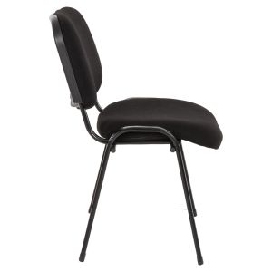 Стол за колаборация Janisha Homemarkt, черна тъкан 53,5x59x77hcm HM1010,11