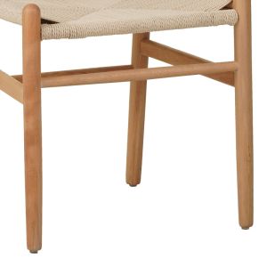 Rubber wood chair, natural shade 50x51x80cm