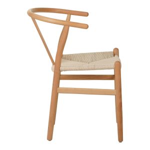 Rubber wood chair, natural shade 50x51x80cm
