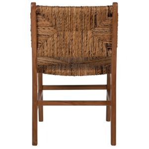 Стол от масивно тиково дърво Hm9399,11 в натурален цвят 51x60,5x88hcm