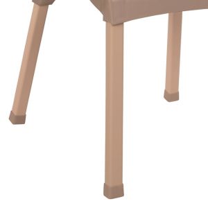 Стол от полипропилен ратан Hm5591,02 цвят капучино 60x60x82cm