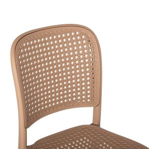 Стол полипропилен Flow, капучино седалка и облегалка 41x53x85,5hcm Hm5937,03