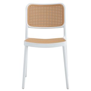 Стол полипропилен Hm5934,01 бяло и бежово 41x49x102hcm