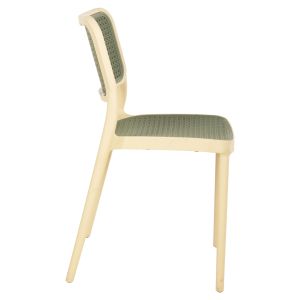 Стол полипропилен Hm5934,04 бежов и маслиново зелен 41x49x102hcm