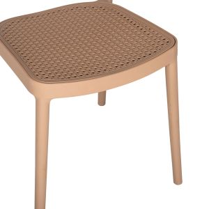 Стол полипропилен Meko, капучино 51x52x80hcm Hm5934,03