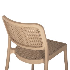 Стол полипропилен Meko, капучино 51x52x80hcm Hm5934,03