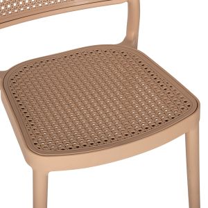 Стол полипропилен Meko, капучино 51x52x80hcm Hm5934,03