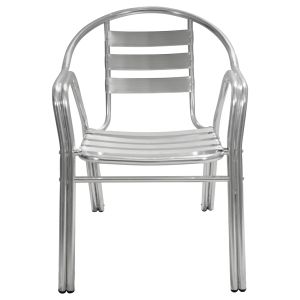 Стол с подлакътници Moris Hm5018 алуминиева двойна рамка 56x60x75cm