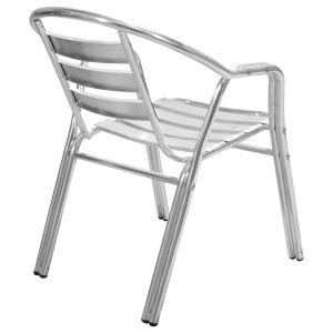 Стол с подлакътници Moris Hm5018 алуминиева двойна рамка 56x60x75cm