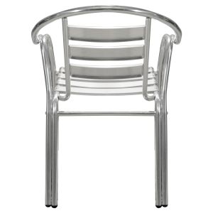 Стол с подлакътници Moris Hm5018 алуминиева двойна рамка 56x60x75cm