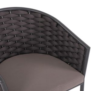 Стол с подлакътници алуминий и въже 55x60x75hcmhm5859,01