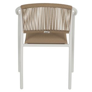 Стол с подлакътници алуминий и ратан Hm5856,01 57x63x80hcm