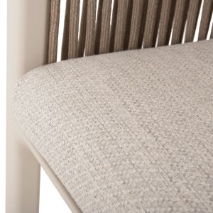 Стол-кресло Ethereal Sm6166 тиково дърво - полиетиленов каучук - олефин 60x63x84в см.
