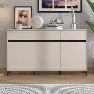 Столове-бюфет Marron 157 3k3f3v кашмир/черен матов цвят 157x40x90см