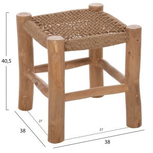 Столче/ табуретка Londer тиково дърво 38x38x40,5hcm Hm5987
