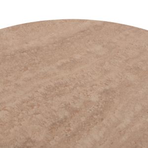 Side table Cater Hm18322 ceramic top with travertine look - MDF base Φ45x56hcm.