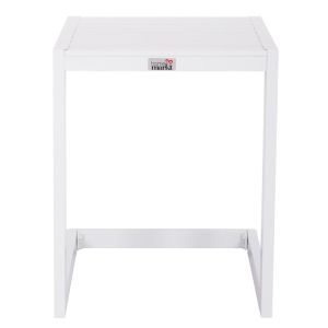 Side table for shelving with classic table Hm6274.01 aluminum in white 42x43x53cm.