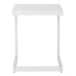 Side table for shelving with classic table Hm6274.01 aluminum in white 42x43x53cm.