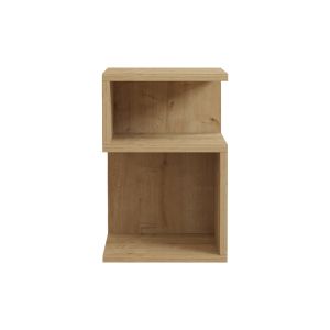 Caroly melamine side table in natural shade 29.6x31.4x45cm