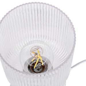 Glass table lamp Fl24673 transparent color 12x29cm E27