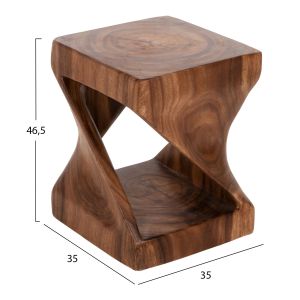 Табуретка Gebo Hm9754 масивно дърво суар 35x35x46,5cm