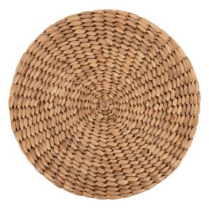 Табуретка Jim Hm7824 тиково дърво в естествен цвят - матирана седалка D43x43cm