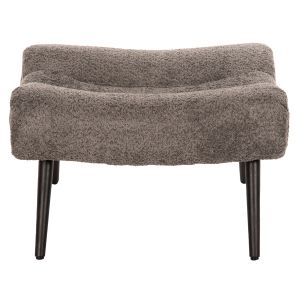 Табуретка Kemba Hm9606,01 сиво букле-с черни дървени крака 68x58x40hcm