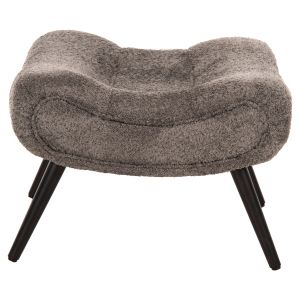 Табуретка Kemba Hm9606,01 сиво букле-с черни дървени крака 68x58x40hcm