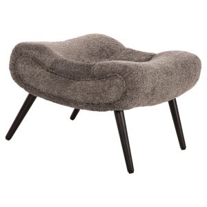 Табуретка Kemba Hm9606,01 сиво букле-с черни дървени крака 68x58x40hcm