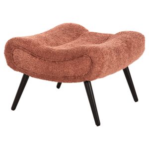 Табуретка Kemba Hm9606,02 розово букле-с черни дървени крака 68x58x40hcm
