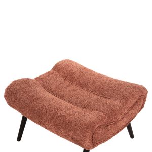 Табуретка Kemba Hm9606,02 розово букле-с черни дървени крака 68x58x40hcm