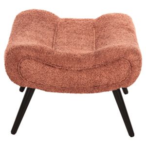 Табуретка Kemba Hm9606,02 розово букле-с черни дървени крака 68x58x40hcm