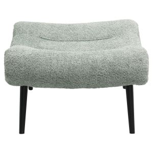 Табуретка Kemba Hm9606,05 букле цвят шам фъстък-с черни дървени крака 68x58x40hcm