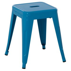 Табуретка Melita Relix Hm0096.48 метална в син цвят 37x37x45hcm.