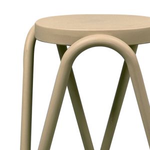 Табуретка Serzona Pp в цвят капучино D27x45.5см