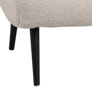 Табуретка Silla - табуретка за крака дамаска букле в бежов цвят 68х58х40см