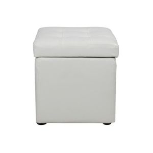 Табуретка ракла бял куб Hm224,02 36,5x36,5x36