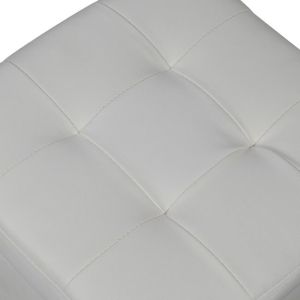 Табуретка ракла бял куб Hm224,02 36,5x36,5x36