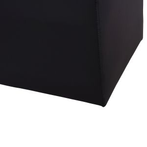 Табуретка черна еко кожа 37x37x35 Hm264,01