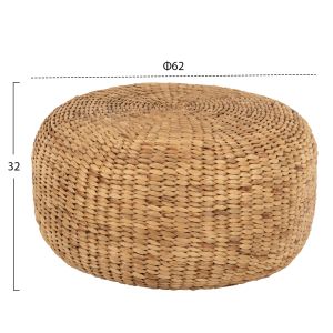 Табуретка-пуф от естетвен хидрохиацин Aoni Hm7829 D62x32cm